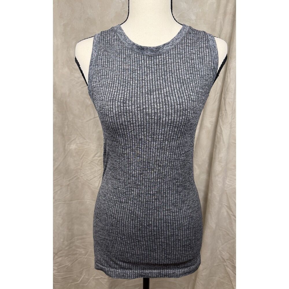 Athleta Renew CYA Ribbed Tank Heather Gray Athleisure Yoga Top Sz S - Picture 2 of 7